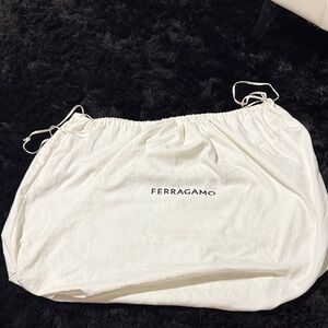 Salvatore Ferragamo Cream Fabric Bag